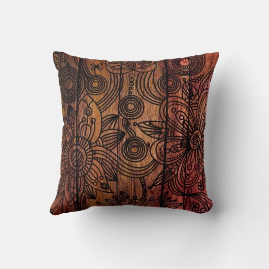 暖かい木材 クッション (裏面)