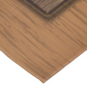 暖かい木製のアコースティックギターのテーブルクロス テーブルクロス (アングル)