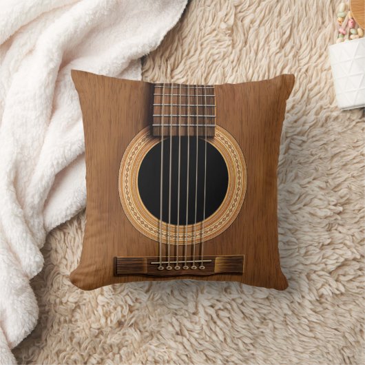 暖かい木製のアコースティックギター クッション (ブランケット)
