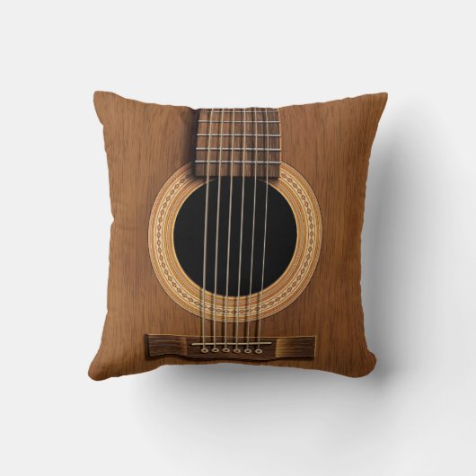 暖かい木製のアコースティックギター クッション (裏面)