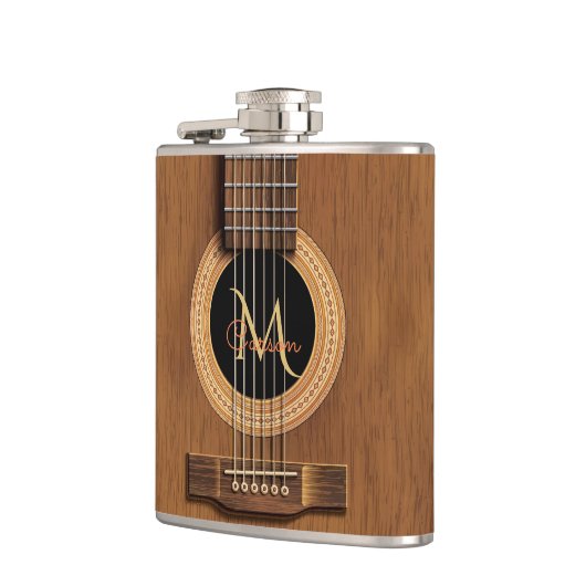 暖かい木製のアコースティックギター フラスク (左)