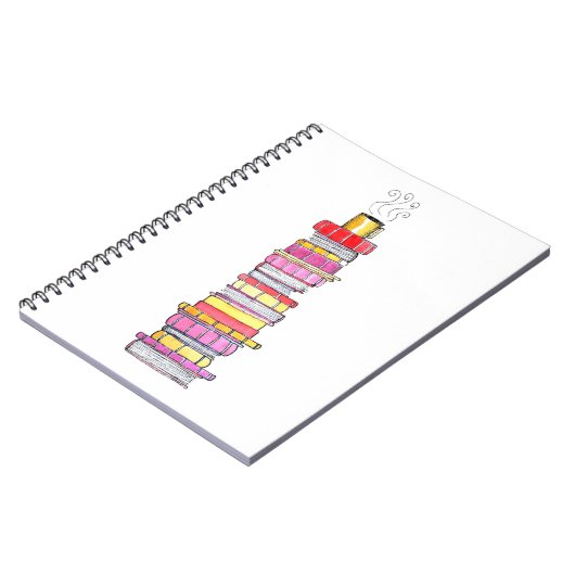 暖かい本のノート ノートブック (左側)