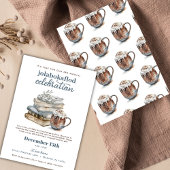 暖かい本の交換会 ジョーラボカフロードのホリデーパーティー 招待状