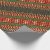 暖かい格子縞 ラッピングペーパー (角)