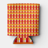 暖かい格子縞 缶クーラー (正面)