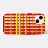 暖かい格子縞 iPhoneケース (裏面横)