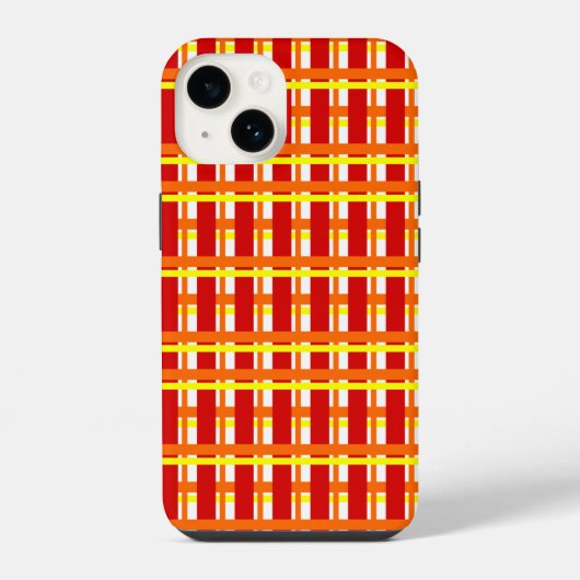 暖かい格子縞 iPhoneケース (裏面)