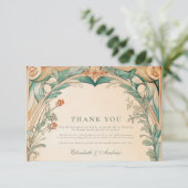 暖かい植物体結婚枠 サンキューカード (スタンド正面)