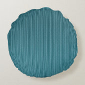 暖かい深い青の海事帯 ラウンドクッション (裏面)