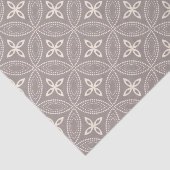 暖かい灰色のティッシュペーパーのエレガントな円 薄葉紙 (詳細)