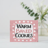 暖かい焼いたCookieグリーティングカード カード (スタンド正面)