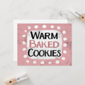 暖かい焼いたCookieグリーティングカード カード (正面/裏面インサイチュ)