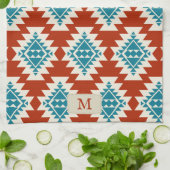 暖かい砂漠の夢の南西のパタ素朴ーン キッチンタオル (折り畳み)