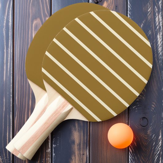 暖かい砂漠風ストライプのと無地の 卓球ラケット