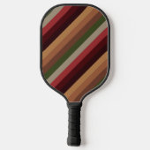 暖かい秋のストライプ ピックルボールラケット (裏面)