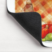 暖かい秋の収穫表の静止ライフ マウスパッド (コーナー)