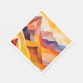 暖かい秋の山 スタンダードランチョンナプキン (角)