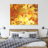 暖かい秋の抽象芸術絵画ズ キャンバスプリント (インサイチュ (寝室))
