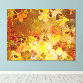 暖かい秋の抽象芸術絵画ズ キャンバスプリント (インサイチュ (ウッドフロア))