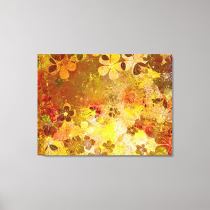 暖かい秋の抽象芸術絵画ズ キャンバスプリント