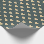 暖かい秋の美的パターン、秋の居心地の良い雰囲気 ラッピングペーパー (角)