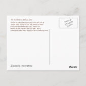 暖かい秋の色の熱気球 ポストカード (裏面)