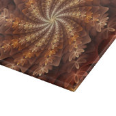 暖かい秋の色、抽象芸術モダンフラクタルアート カッティングボード (角)