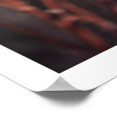 暖かい秋の野草フェミニンのウォールアート ポスター (角)