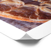 暖かい秋ラベンダーの居心地の良いキッチンウォールアート ポスター (角)