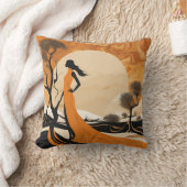 暖かい秋II角枕 クッション (ブランケット)