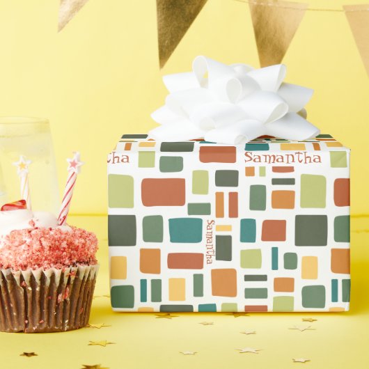 暖かい紅葉ワンキースクウェア&長方形 ラッピングペーパー (誕生日パーティー)