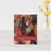 暖かい紅葉 カード (黄色い花)