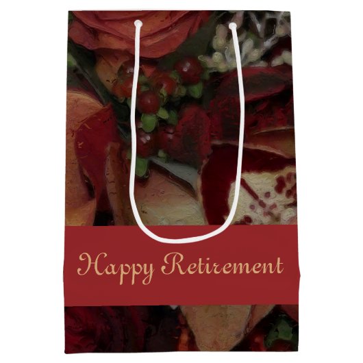 暖かい紅葉 ミディアムペーパーバッグ (裏面)