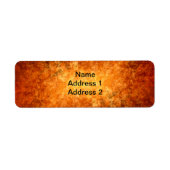 暖かい紅葉 ラベル (正面)