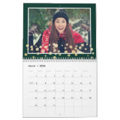 暖かい素朴ヴィンテージ赤トラック家族の写真 カレンダー (3月 2026)