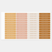 暖かい自然Boho名ラベル ラベル (シート)