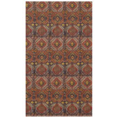 暖かい色のコーカサスのデザイン  テーブルクロス (正面)