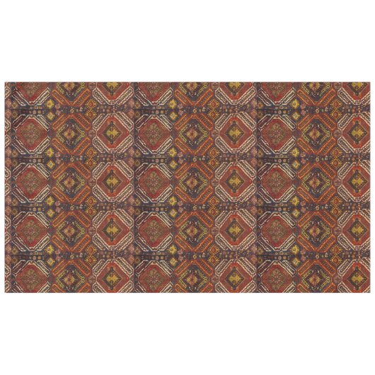 暖かい色のコーカサスのデザイン  テーブルクロス (正面(横))