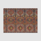 暖かい色のコーカサスの絨毯デザイン 薄葉紙 (正面)