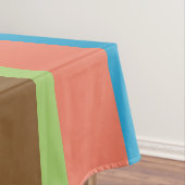 暖かい色のトーンストライプのテーブルクロス テーブルクロス (インサイチュ)