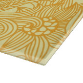 暖かい色の夏の花パターン カッティングボード (角)