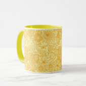 暖かい色の夏の花パターン マグカップ (正面左)