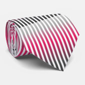 暖かい色彩の配合の縦の細い縦縞 ネクタイ (ロール)