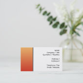 暖かい色、平野の設計 名刺 (スタンド正面)