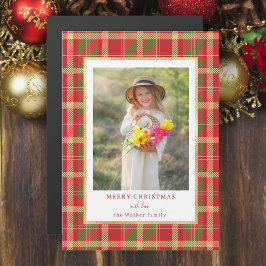 暖かい赤素朴と金ゴールドの格子写真