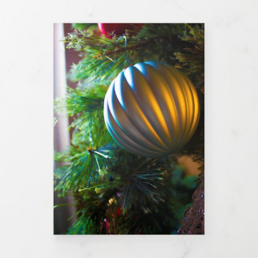 暖かい銀 三つ折り案内状 (カバー)