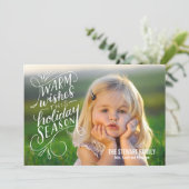 暖かい願いこのホリデーシーズンハンドレター シーズンカード (スタンド正面)