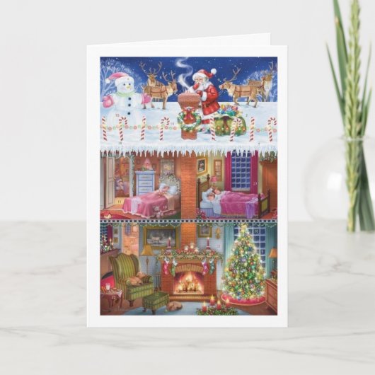 暖かい願いを送信するホリデーカード シーズンカード (正面)
