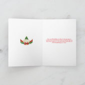 暖かい願いを送信するホリデーカード シーズンカード (内部)