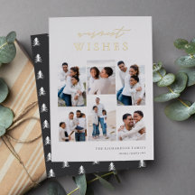 暖かい願いエレガント6フォトコラージュクリスマス